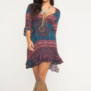 Idyllwind by Miranda Lambert Boho Dress EUC